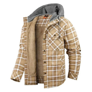 Fabrizio | Leichte Karojacke mit Kapuze