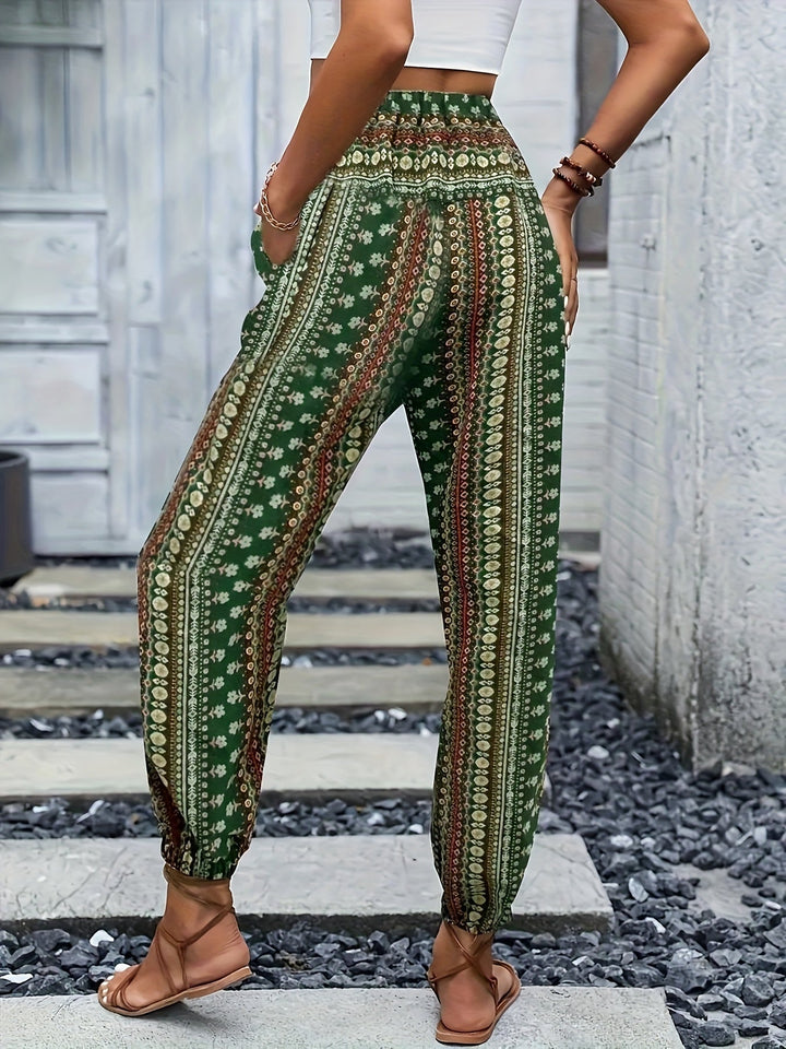 Amelie | Hochsitzende Hose – Boho-Chic für Deine Garderobe