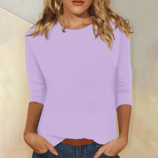DARIELA | Damen Langarmshirt mit Rundhals