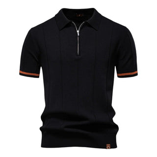 Tobias | Vertikal gestricktes Polohemd