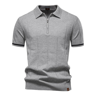 Tobias | Vertikal gestricktes Polohemd