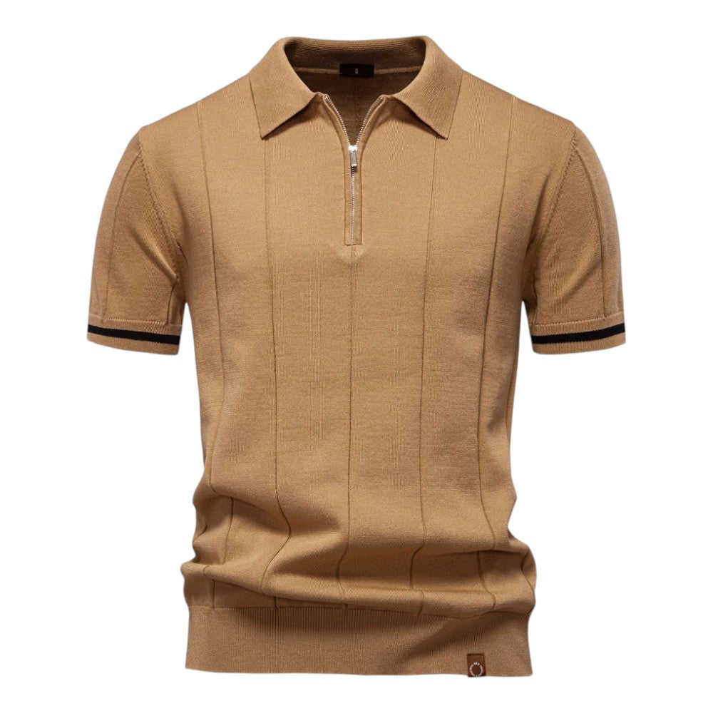 Tobias | Vertikal gestricktes Polohemd