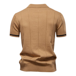 Tobias | Vertikal gestricktes Polohemd