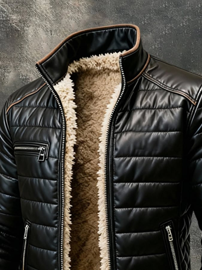 Louis | Jacke mit hohem Kragen und raffiniertem Schnitt