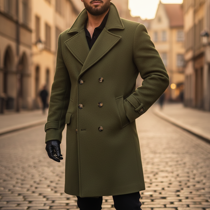 Limited Edition: Klassischer Herrenmantel aus einer luxuriösen Wollmischung