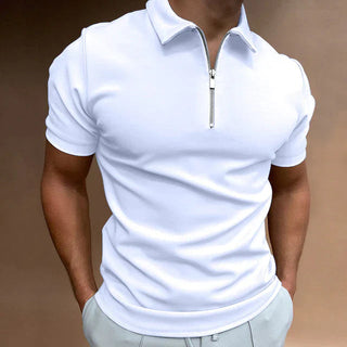 Herren Polo-Shirt mit Kurzarm | Reißverschluss