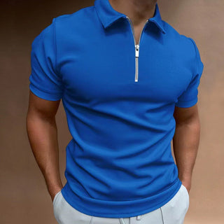 Herren Polo-Shirt mit Kurzarm | Reißverschluss