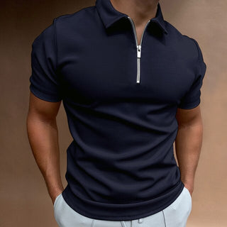 Herren Polo-Shirt mit Kurzarm | Reißverschluss