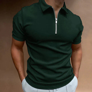 Herren Polo-Shirt mit Kurzarm | Reißverschluss