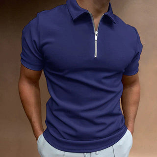 Herren Polo-Shirt mit Kurzarm | Reißverschluss