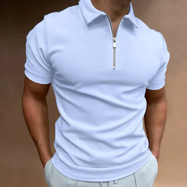 Herren Polo-Shirt mit Kurzarm | Reißverschluss