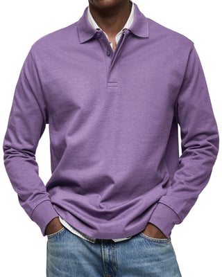 Herren Polo-Shirt mit Knopfleiste | Lange Ärmel
