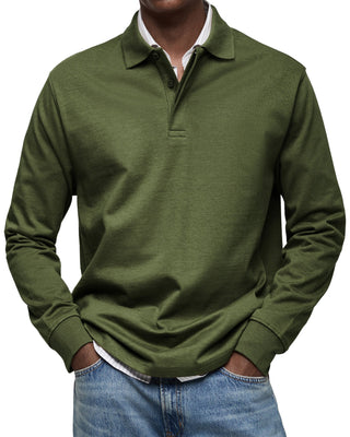 Herren Polo-Shirt mit Knopfleiste | Lange Ärmel
