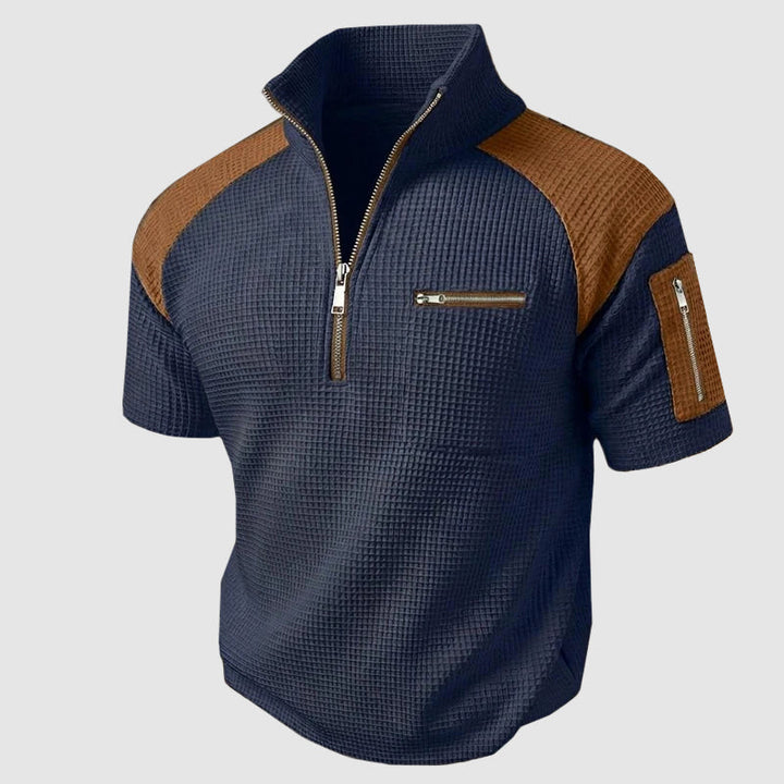 Herren Polo-Shirt mit Reißverschluss | Kurzarm