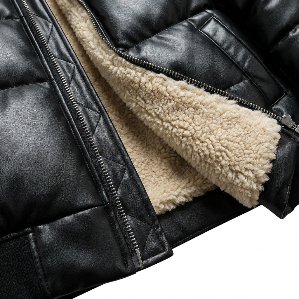 Henrik | Warme, gepolsterte Jacke im Vintage-Stil