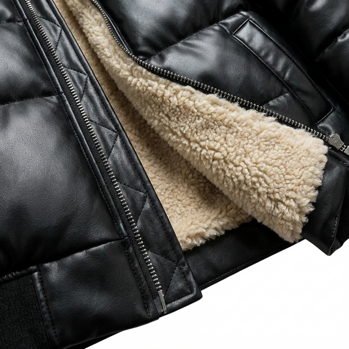 Henrik | Warme, gepolsterte Jacke im Vintage-Stil