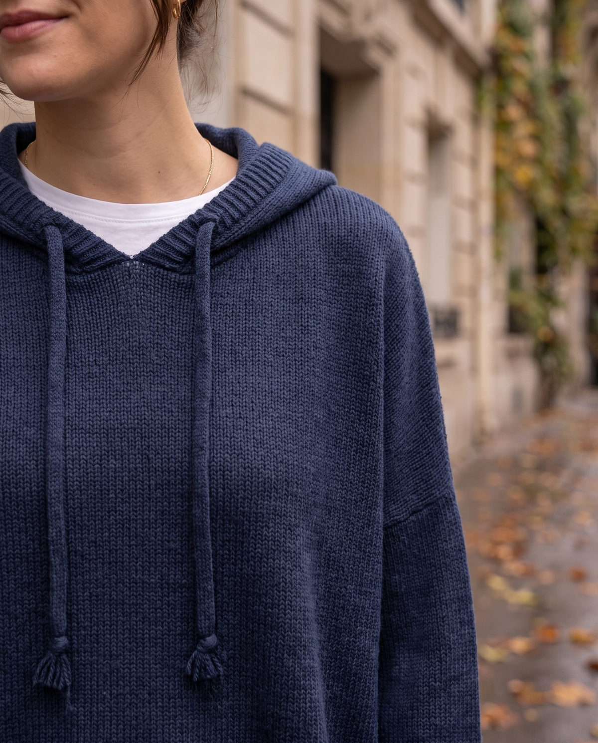 Louise | Oversize-Kapuzenpullover aus Strick