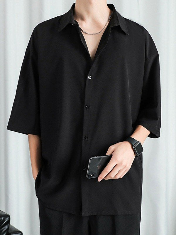 Herren Kurzarm Hemd | Oversized