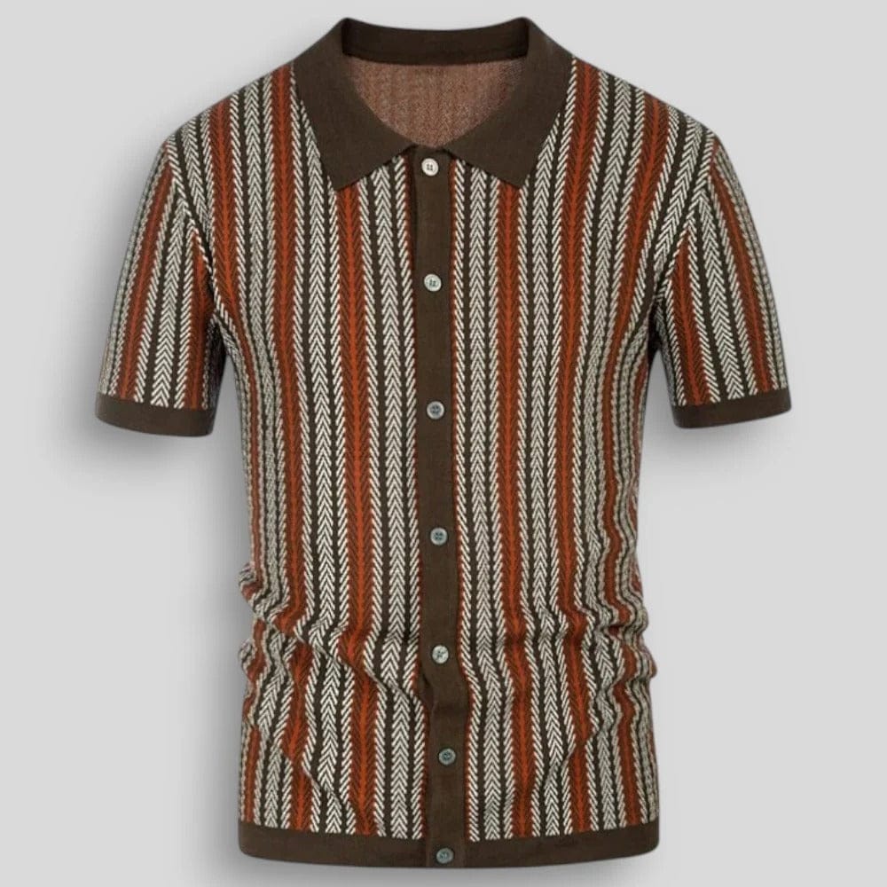 Armand | Gestreiftes Strick-Polohemd