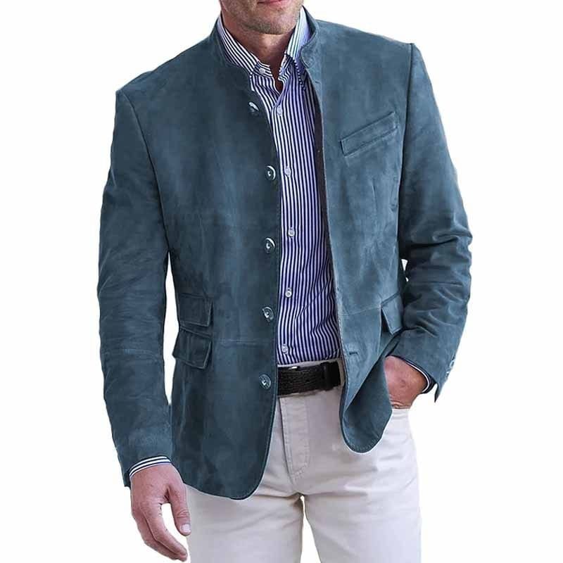 Julius | Luxuriöser Blazer aus wildlederähnlichem Material