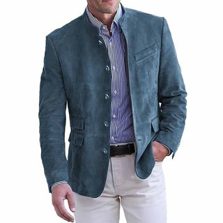 Julius | Luxuriöser Blazer aus wildlederähnlichem Material