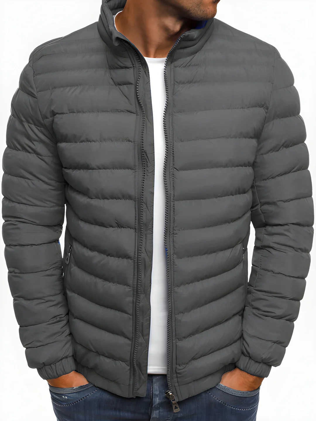 Übergangsjacke mit Stehkragen für Herren