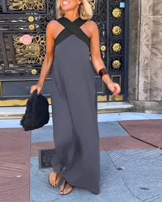 Maxikleid Damen Fließend Weit Sommer Casual