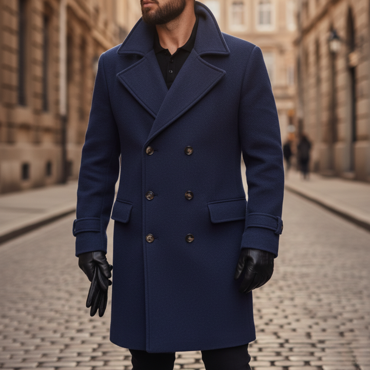 Limited Edition: Klassischer Herrenmantel aus einer luxuriösen Wollmischung
