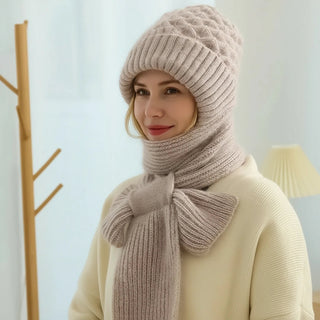 Amarielle | Warmes Winter-Set mit Mütze, Schal und Ohrenschutz