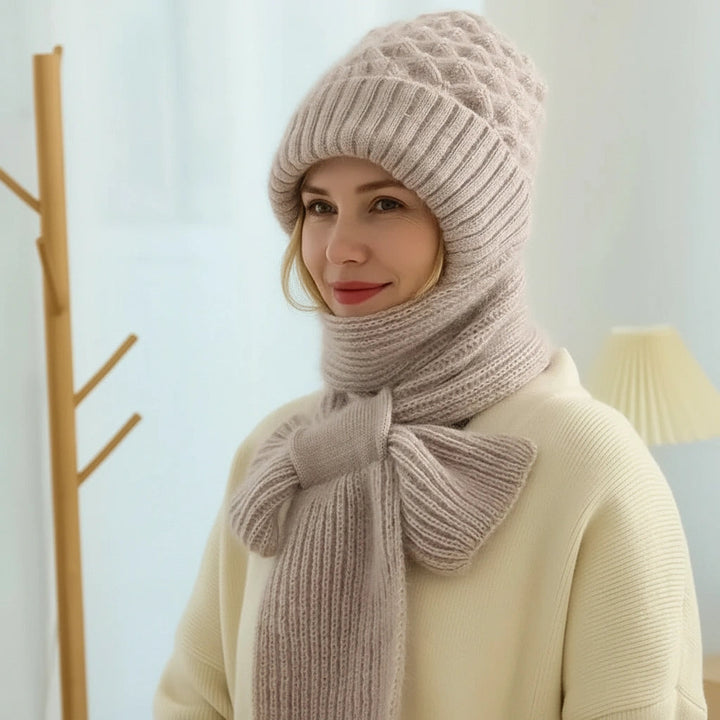 Amarielle | Warmes Winter-Set mit Mütze, Schal und Ohrenschutz