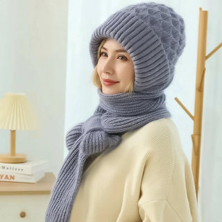 Amarielle | Warmes Winter-Set mit Mütze, Schal und Ohrenschutz