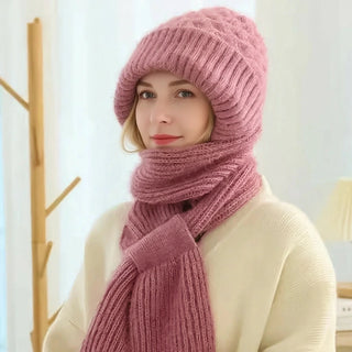 Amarielle | Warmes Winter-Set mit Mütze, Schal und Ohrenschutz