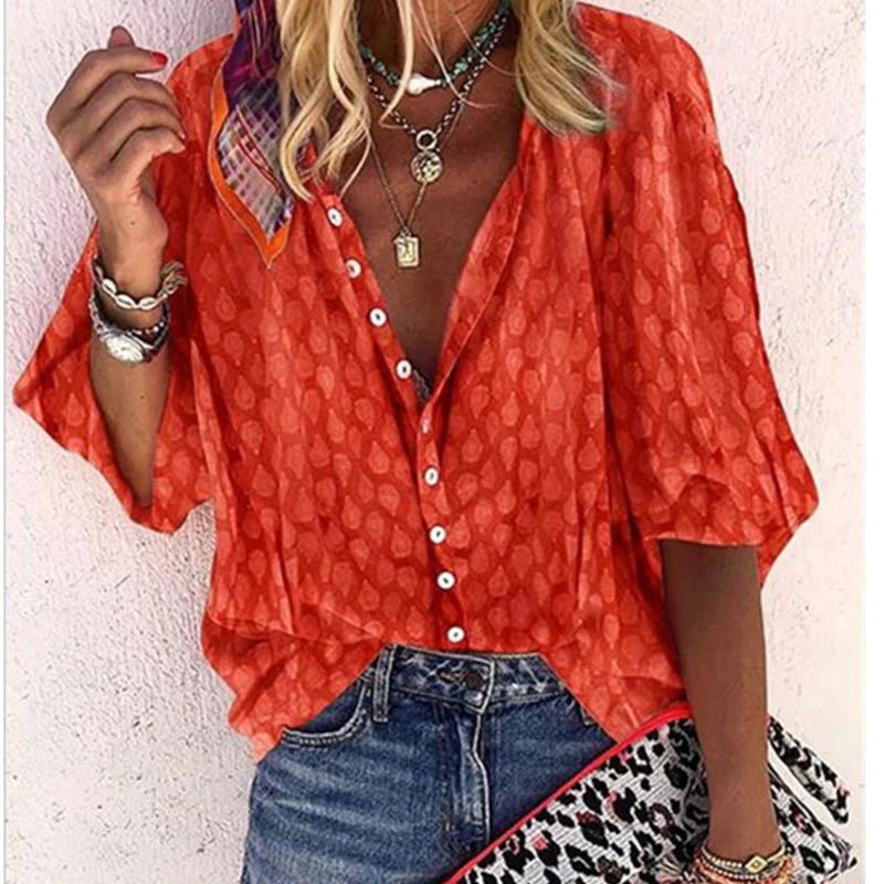 Leichte Damenbluse im eleganten Casual-Stil für den Sommer