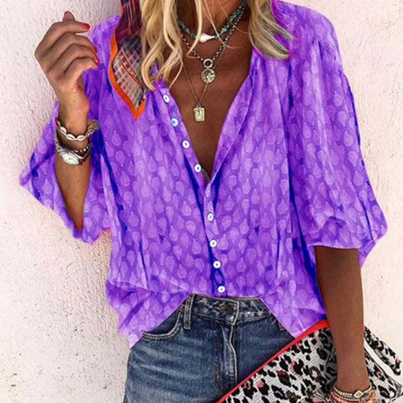 Leichte Damenbluse im eleganten Casual-Stil für den Sommer