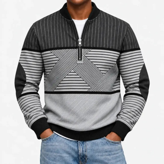 Viktor™ | Herrenpullover mit halbem Reißverschluss