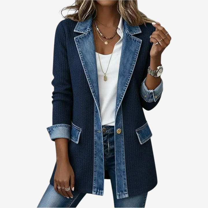 Damen Hybrid Denim Jacke